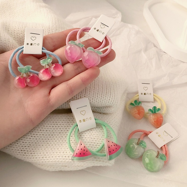 Travel Accessories Baby - Детские резинки для волос с морковью,