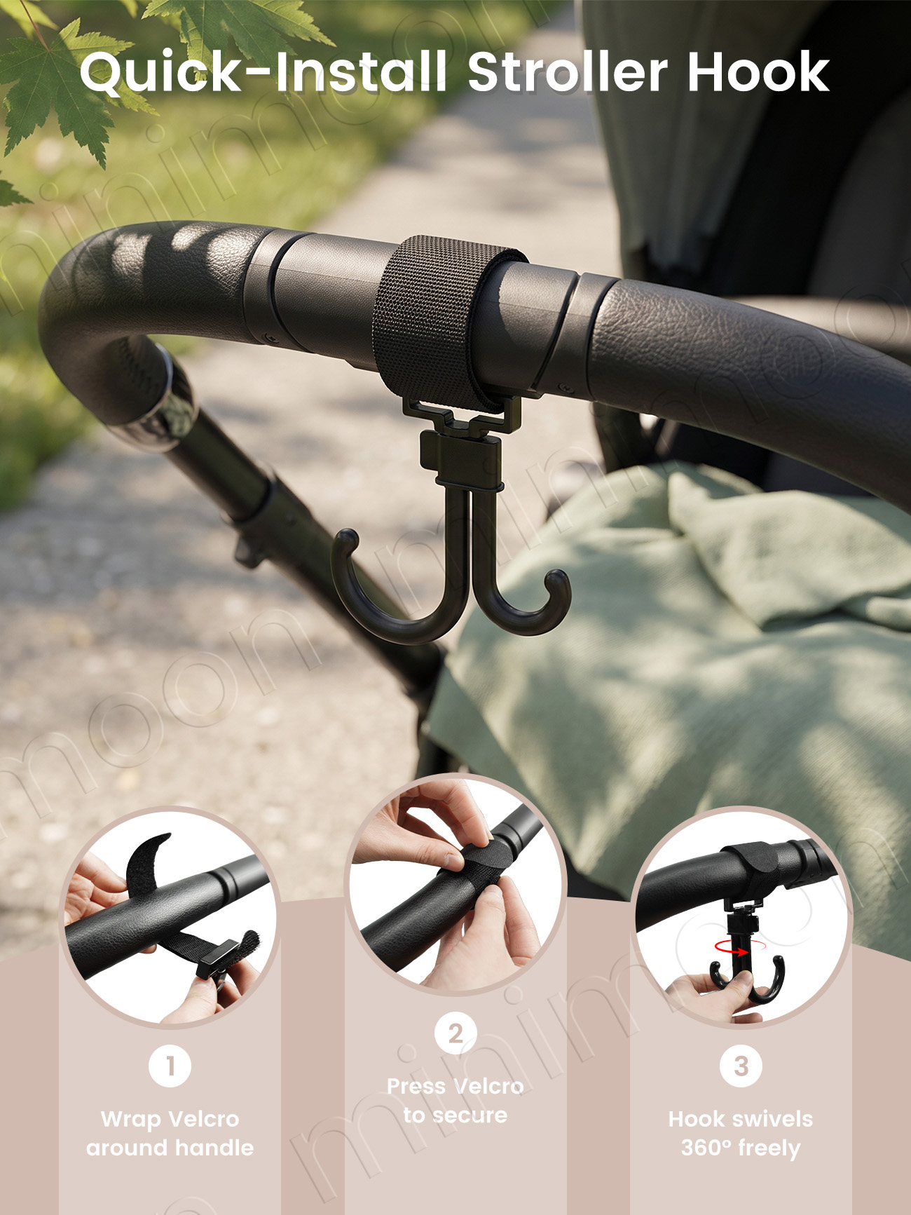 360 °   Поворотный крючок для  – обзор и цена Travel Accessories Baby